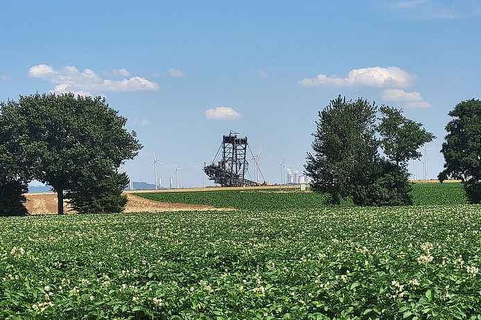 Schaufelradbagger in der Grube Garzweiler II